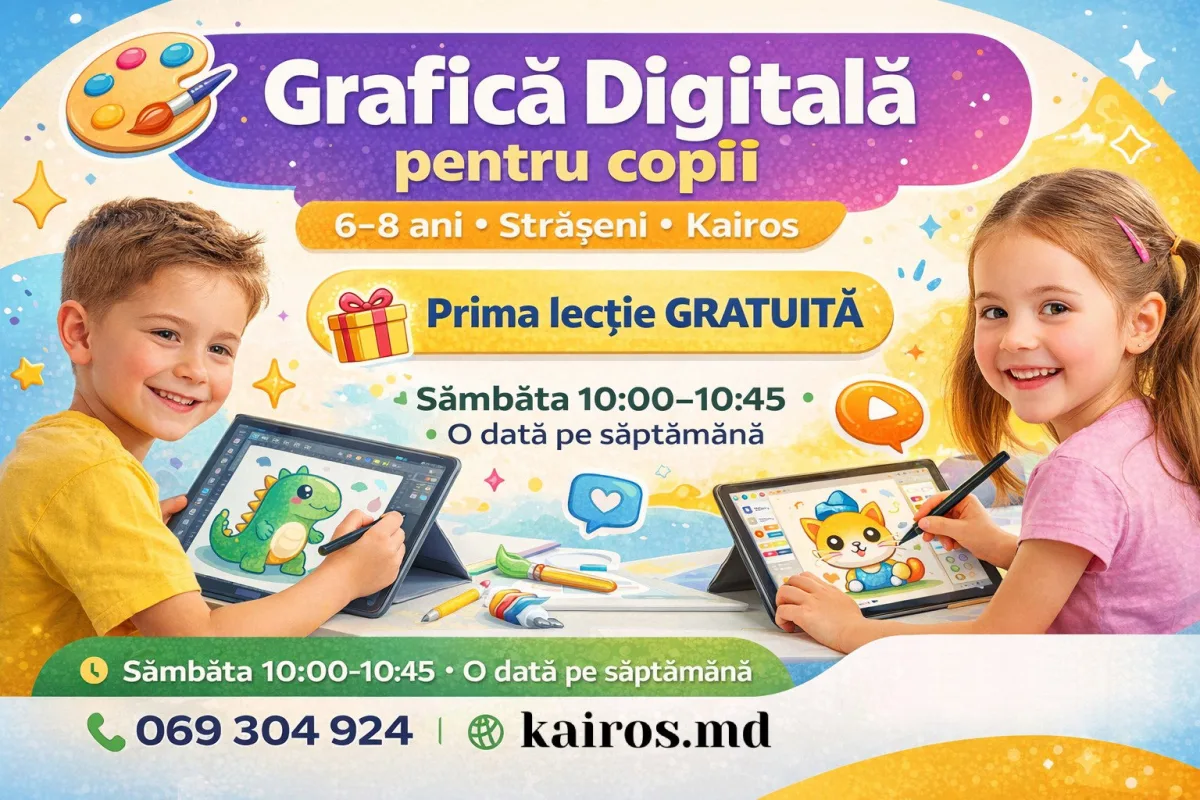 Grafică și design digital pentru copii